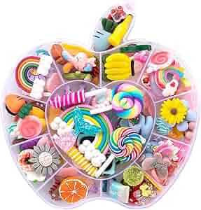 デニムリメイク☆クッションチャーム☆Candyタイプ☆SMILE☺☆4個セット Amazon.com: GOGOONLY 100pcs Charms Kawaii Cute Set Resin Candy